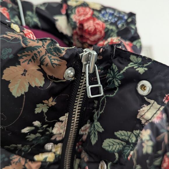 RARE NEW NWT STAUD Ace Floral Puffer Jacket Size Small - Picture 7 of 11